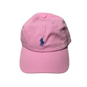 Polo Ralph Lauren Pink Adjustable Hat Classic Pony Logo Cotton Baseball Cap NWT